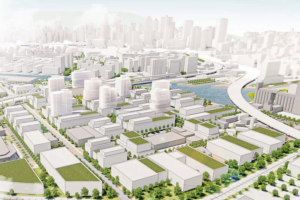 Montréal présente son plan pour le secteur Bridge-Bonaventure. Crédit : Ville de Montréal