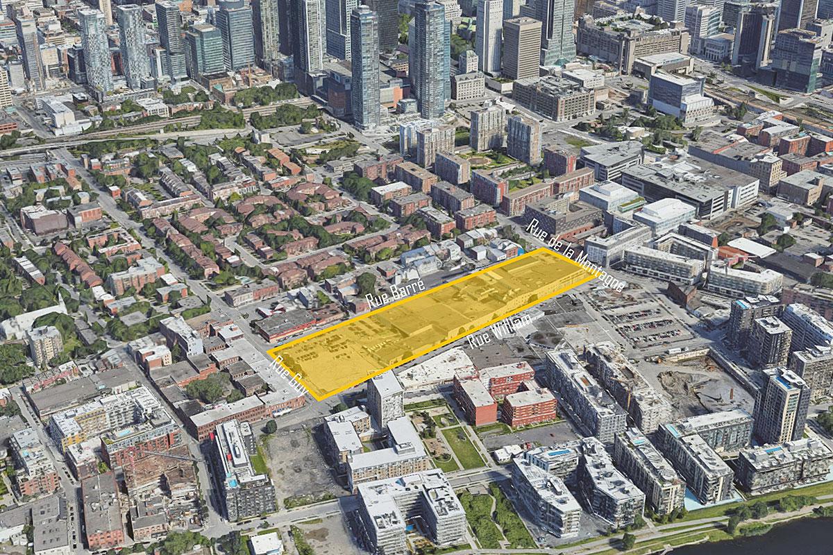 Groupe Brivia développera un projet immobilier mixte dans Griffintown. Crédit : Groupe Brivia