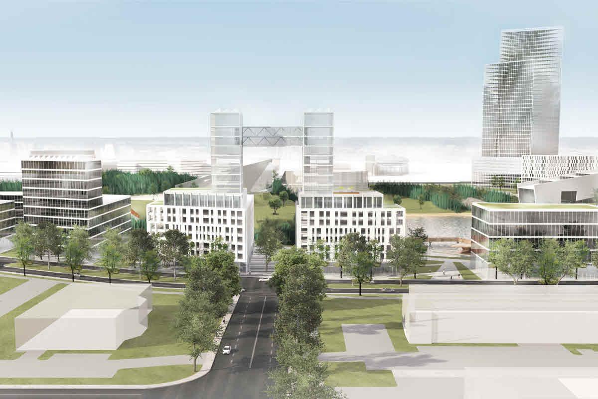 Maquette du projet le Carré Laval. Crédit : Ville de Laval