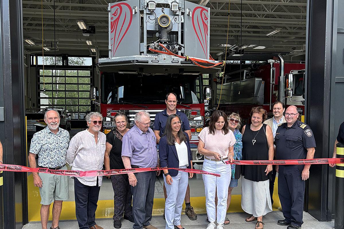 Bromont inaugure sa nouvelle caserne de pompiers. Crédit : Ville de Bromont