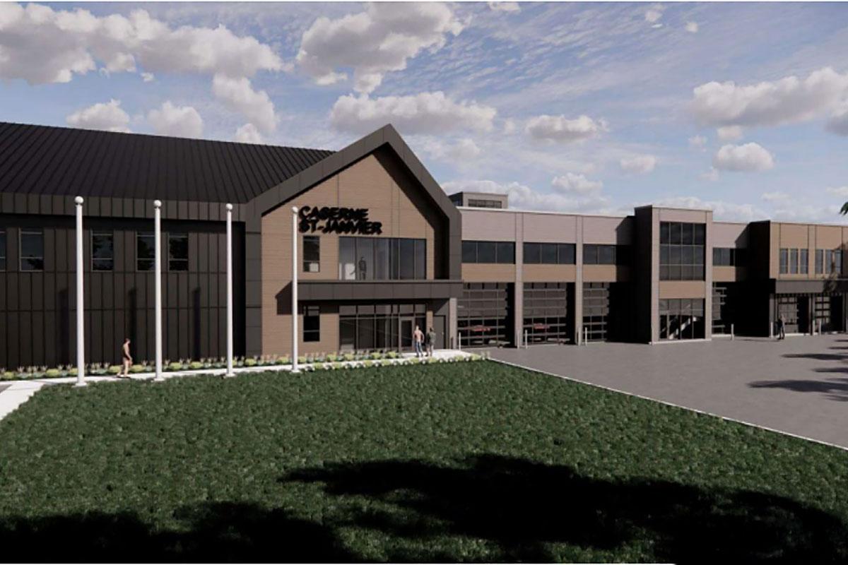 Mirabel confie à Tisseur la construction d’une nouvelle caserne de pompiers. Crédit : Groupe Leclerc