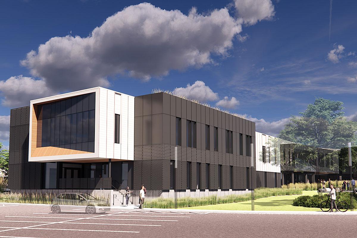 Cégep de l’Outaouais : le campus Gabrielle-Roy s’agrandit. Crédit : BGLA et A4