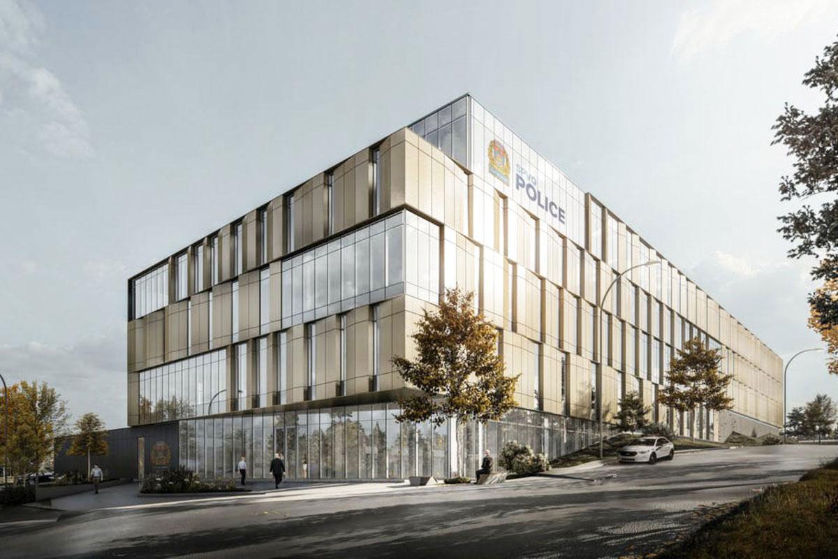 Coup d’envoi de la nouvelle centrale de police de Québec. Crédit : Ville de Québec