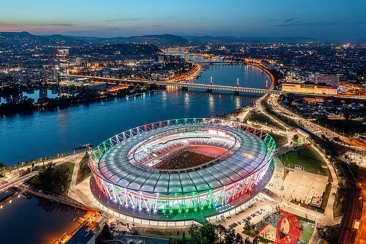 Centre National d’Athlétisme de Budapest : une prouesse architecturale et durable au service de l’athlétisme. Crédit : Molnar, Jozsef