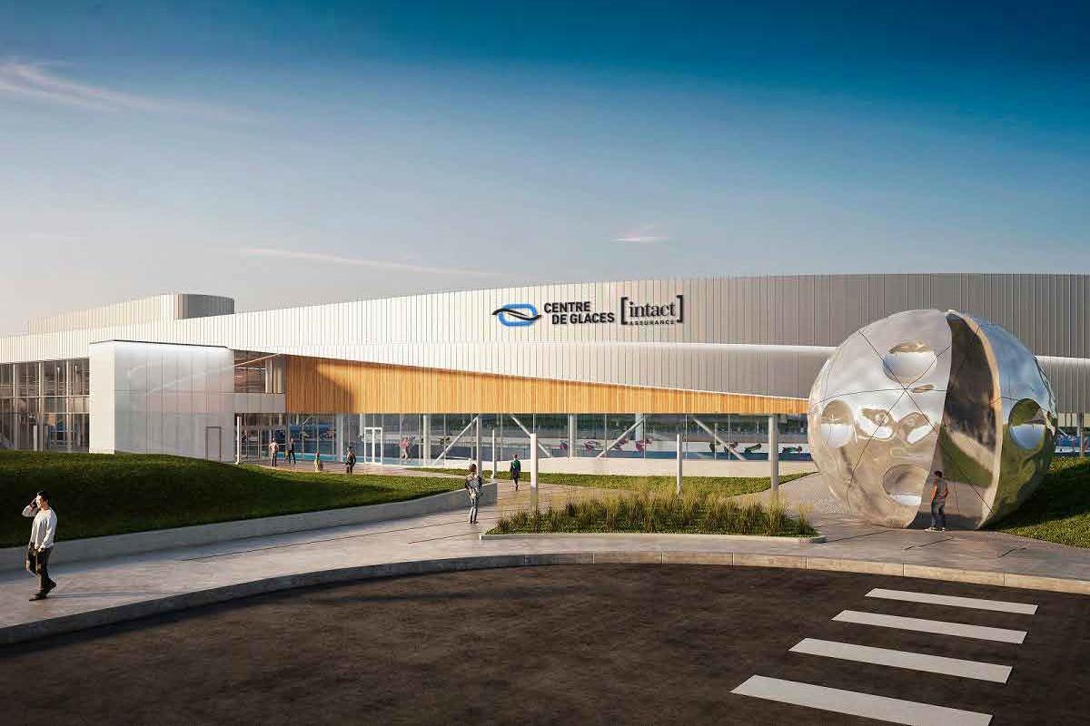 Le Centre de glaces Intact Assurance fait partie des projets réalisés par la Ville de Québec avec la technologie BIM. Crédit : Lemay