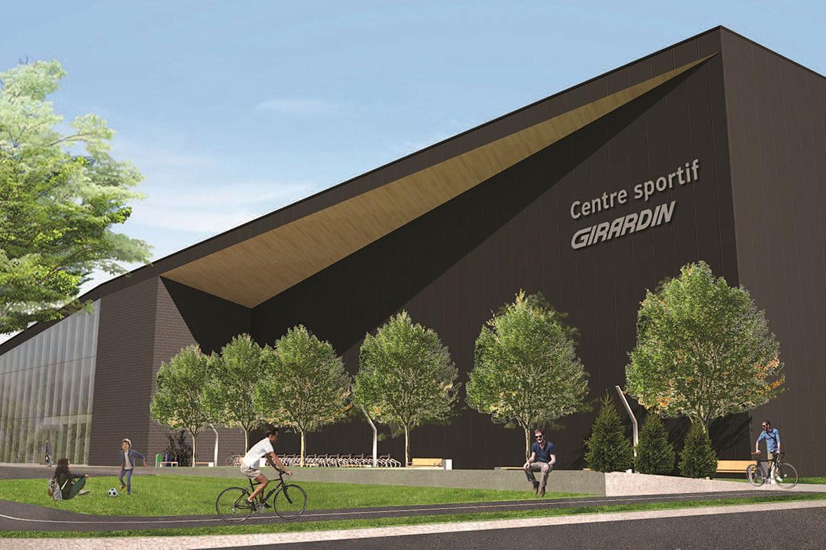 Maquette du centre sportif Girardin - Image : Ville de Drummondville