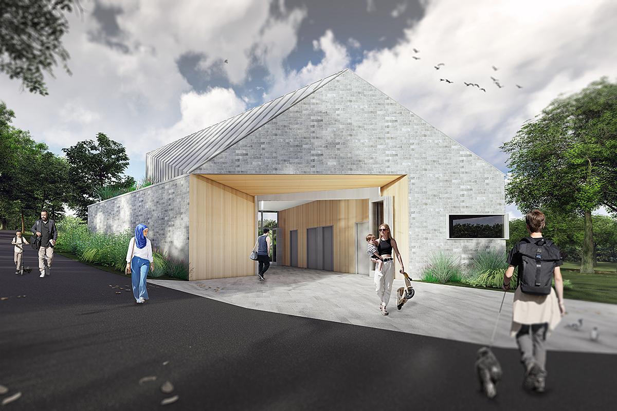 Trois nouveaux chalets de parc dans l’arrondissement CDN-NDG. Crédit : Ville de Montréal