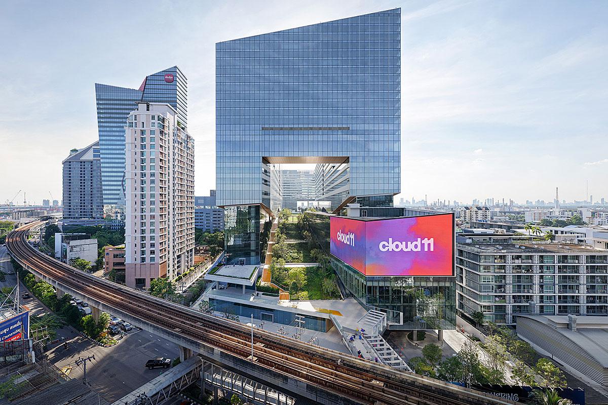 Un nouveau poumon vert et culturel pour Bangkok avec Cloud 11. Crédit : StudioSZ Photo / Justin Szeremeta