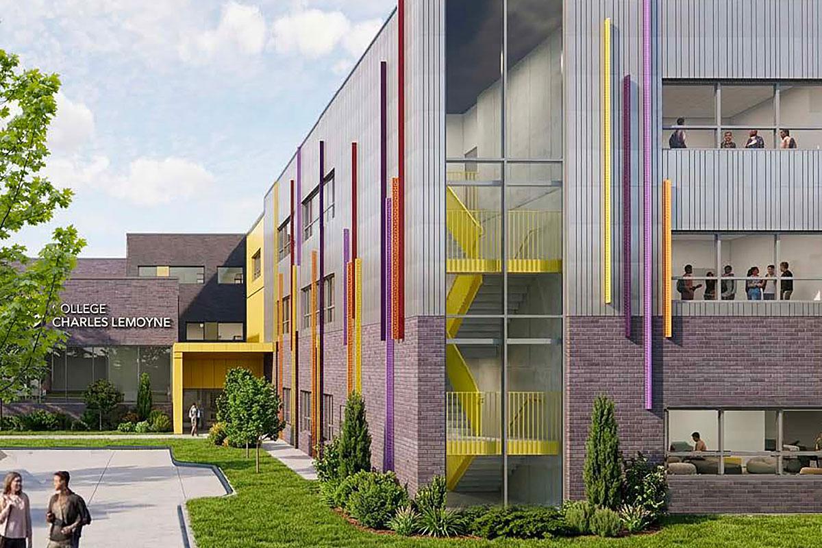 Un agrandissement de 8,8 M$ en vue au Collège Charles-Lemoyne. Crédit : Collège Charles-Lemoyne