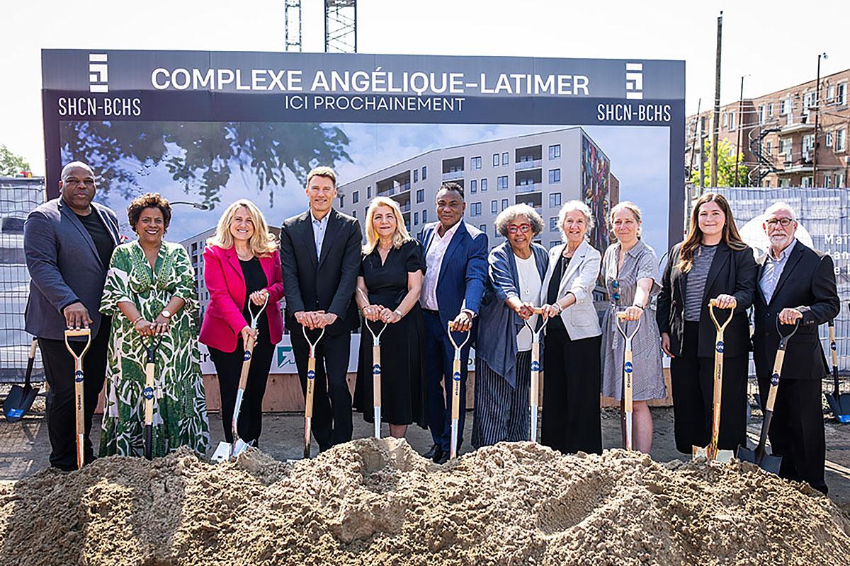 Mise en chantier du Complexe Angélique-Latimer. Crédit : Éric Carrière