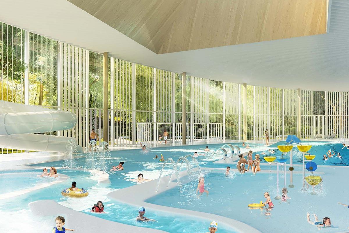 Laval complète le montage financier de son futur complexe aquatique. Crédit : Ville de Laval