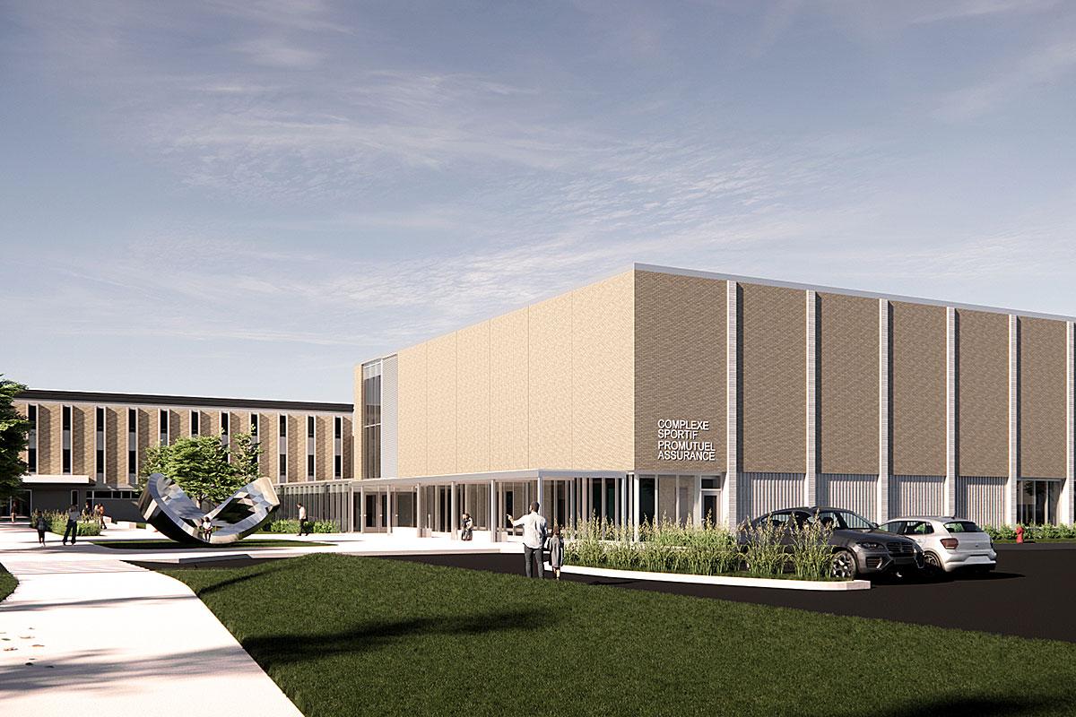 Montmagny : appel d’offres lancé pour le Complexe sportif Promutuel Assurances. Crédit : Centre de services scolaire de la Côte-du-Sud