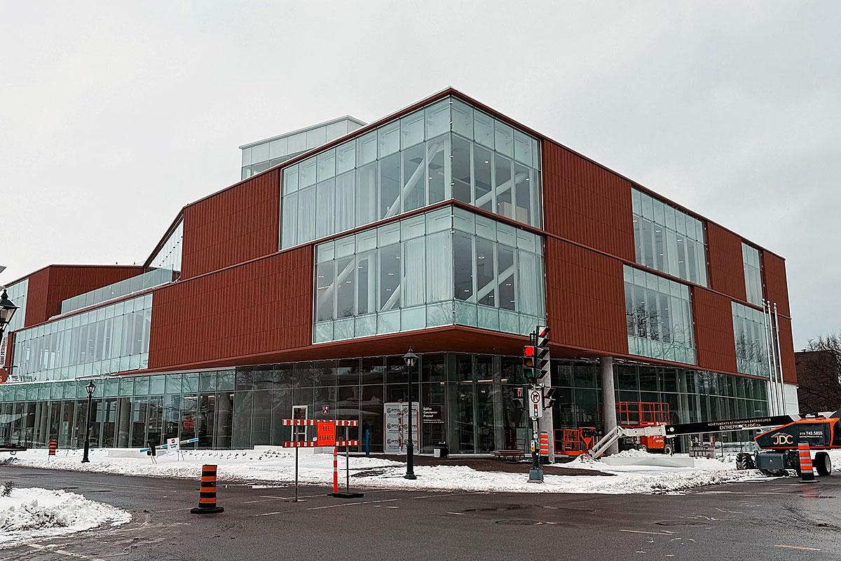 L’édifice Constance-Provost et la bibliothèque Lucy-Faris bientôt inaugurés. Crédit : Ville de Gatineau