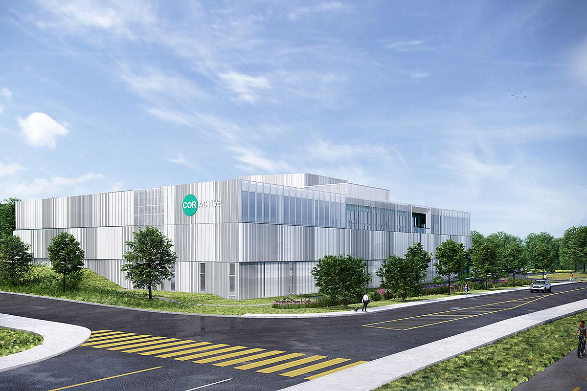 Une nouvelle usine de 34 M$ pour Coractive. Crédit : Coarchitecture