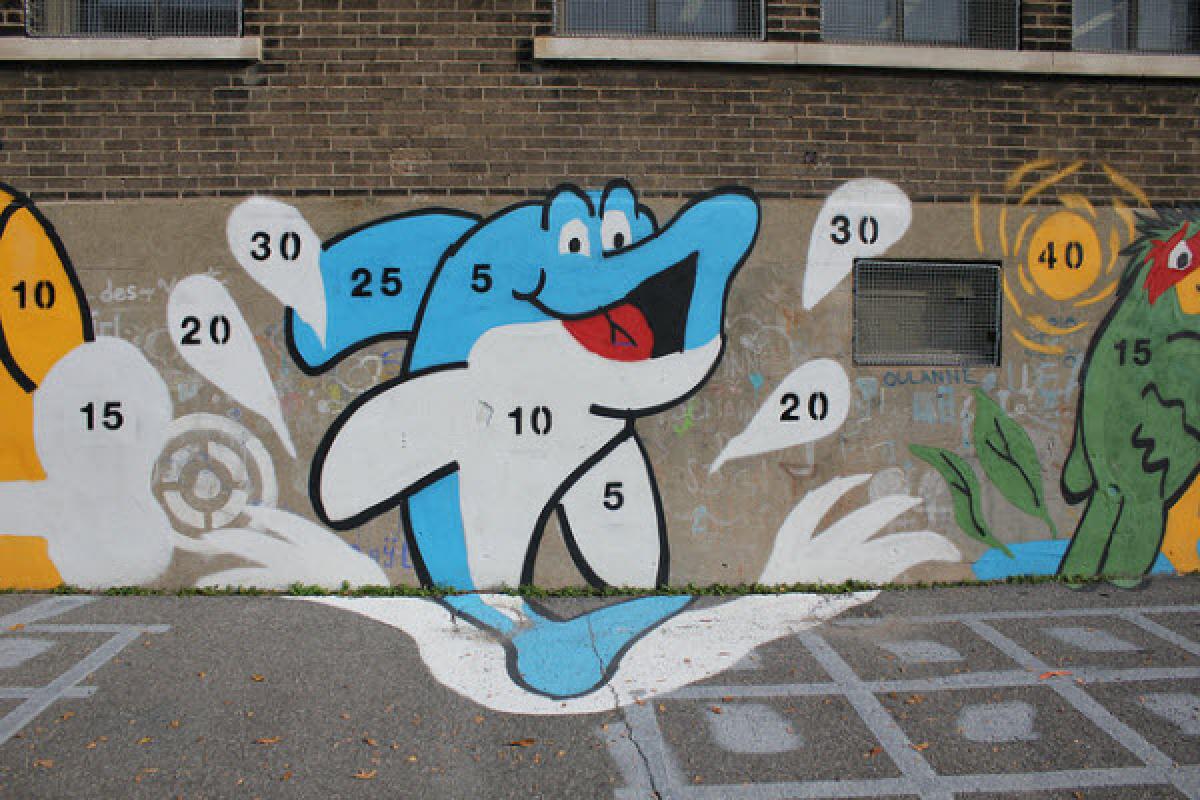 Embellissement de cours d'école à Montréal