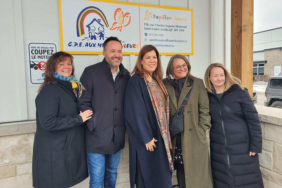 Saint-André-Avellin accueille un nouveau CPE de 44 places. Crédit : MRC de Papineau