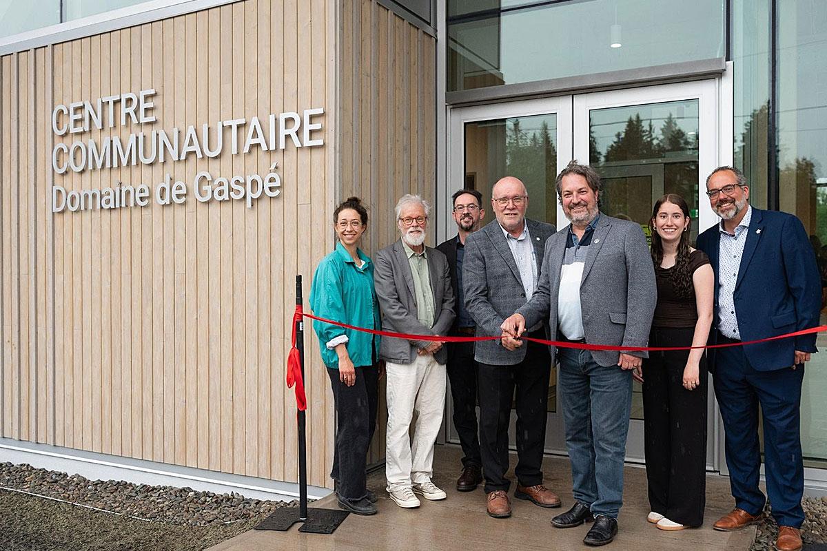 Inauguration du centre communautaire du Domaine de Gaspé. Crédit :Municipalité de Saint-Jean-Port-Joli