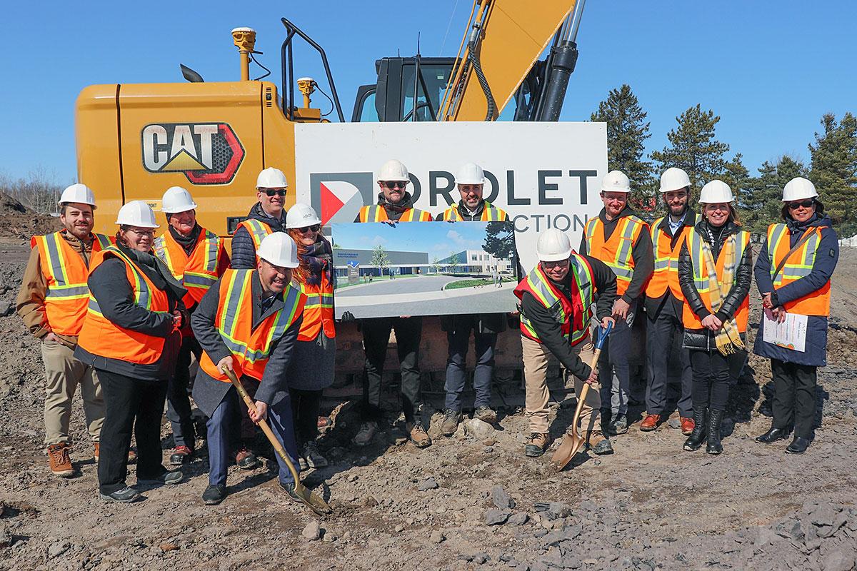 Construction d’une école primaire à Saint-Charles-de-Bellechasse. Crédit : Centre de services scolaire de la Côte-du-Sud