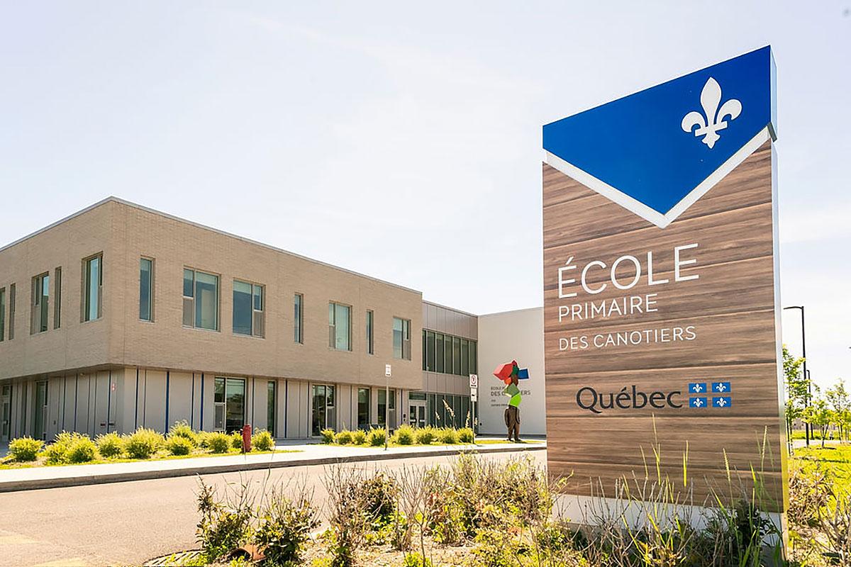 L'école des Canotiers officiellement inaugurée aux Cèdres. Crédit : Josiane Farand – L’Art de capter