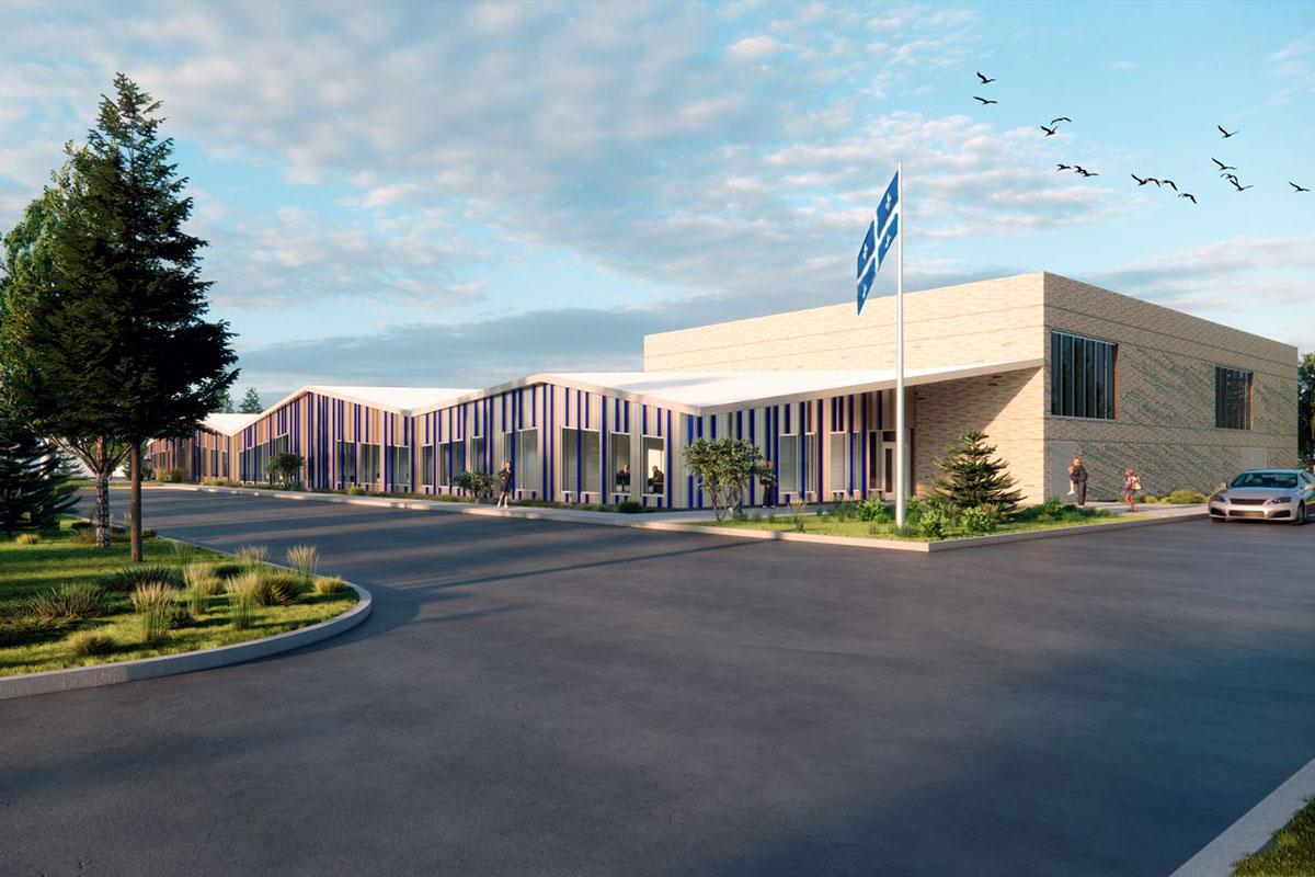 Havre-Saint-Pierre : lancement du chantier de la nouvelle école primaire. Crédit : ABCP architecture et DMG architecture