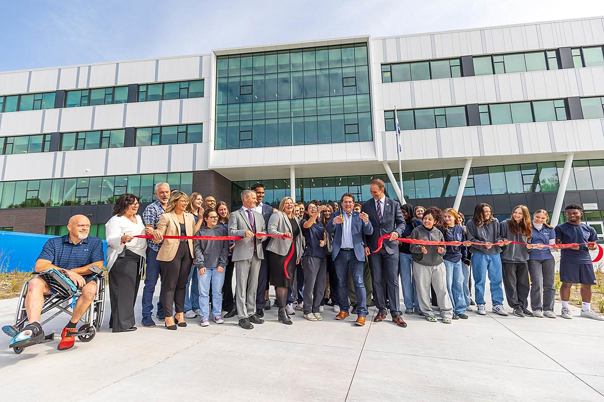 Inauguration de l'école du Havre à Terrebonne. Crédit : Centre de services scolaire des Affluents
