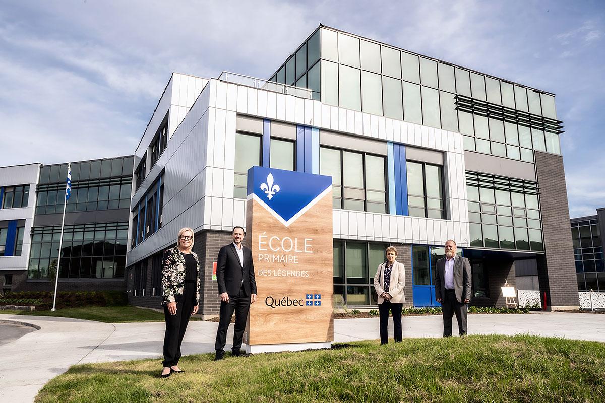 Inauguration d’une école « nouvelle génération » à Vaudreuil-Dorion. Crédit : L'Art de Capter, Josiane Farand