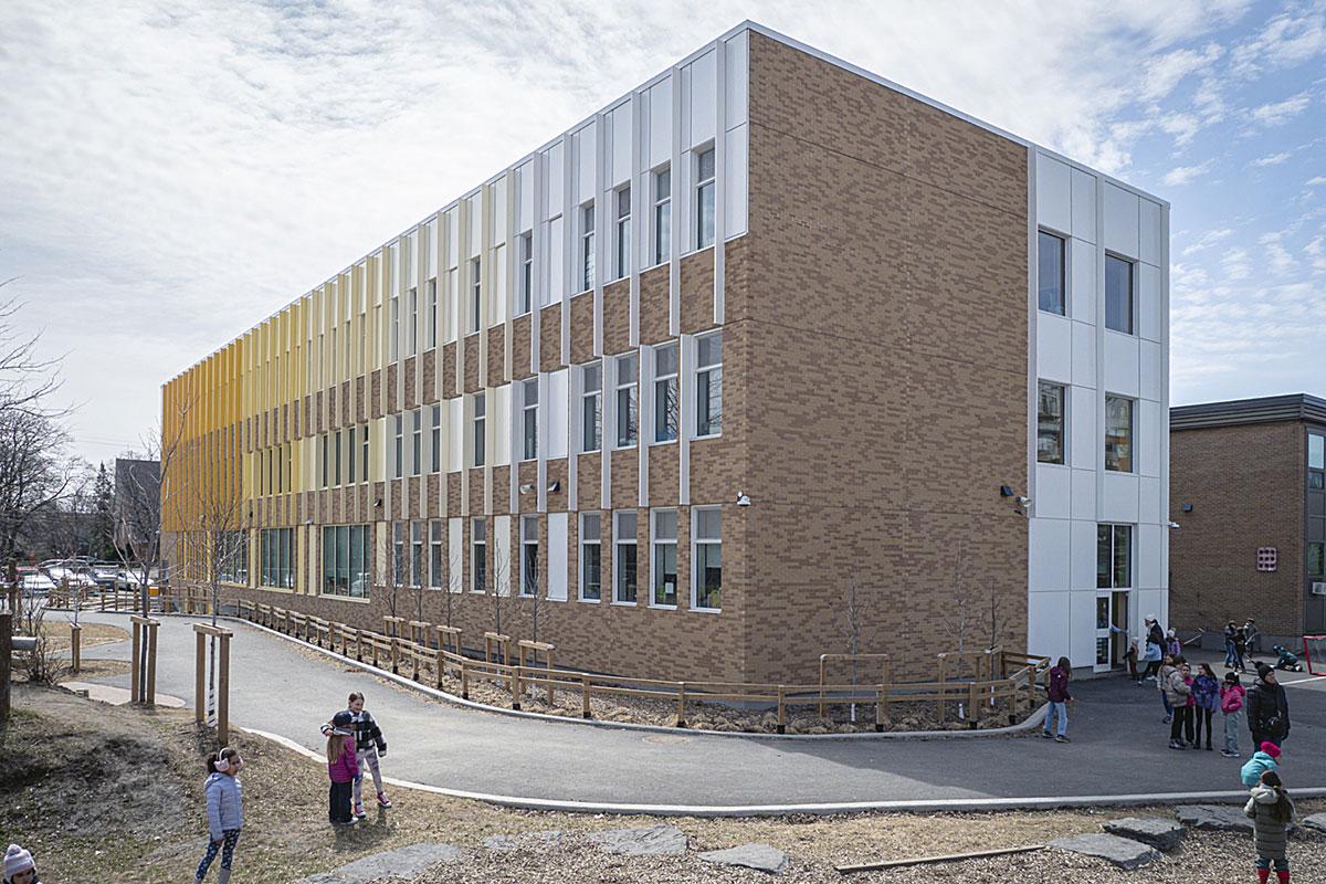 Inauguration de l’école Rabeau agrandie à Saint-Lambert. Crédit : Centre de services scolaire Marie-Victorin