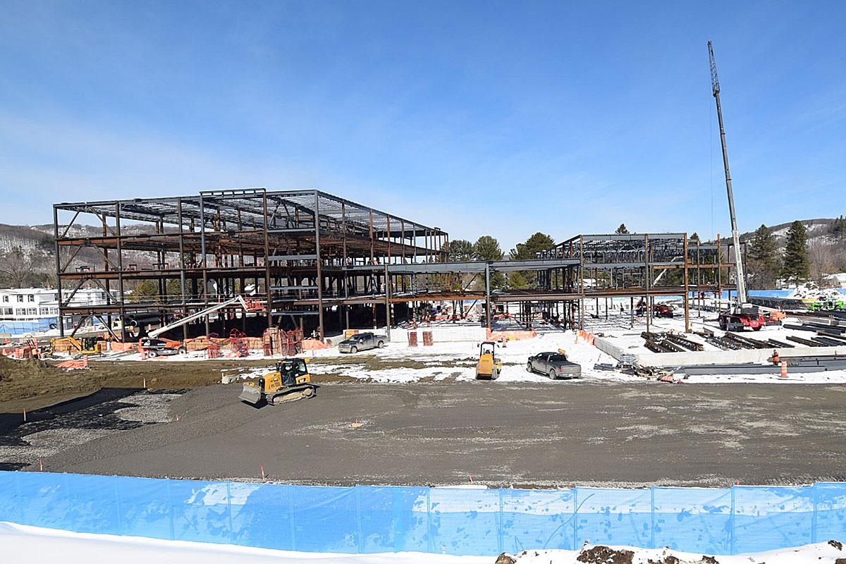École secondaire de Prévost : le chantier progresse. Crédit : SQI