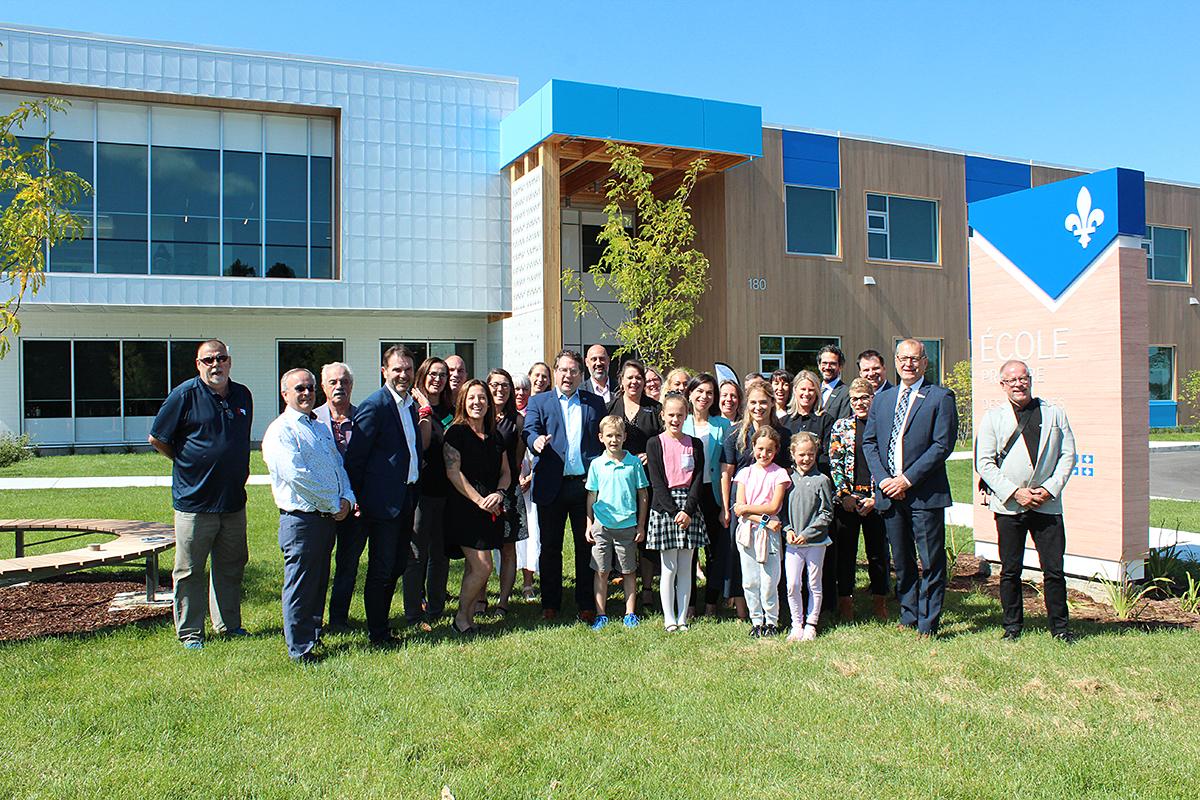 Inauguration de deux nouvelles écoles primaires à Granby. Crédit : CSS du Val-des-Cerfs