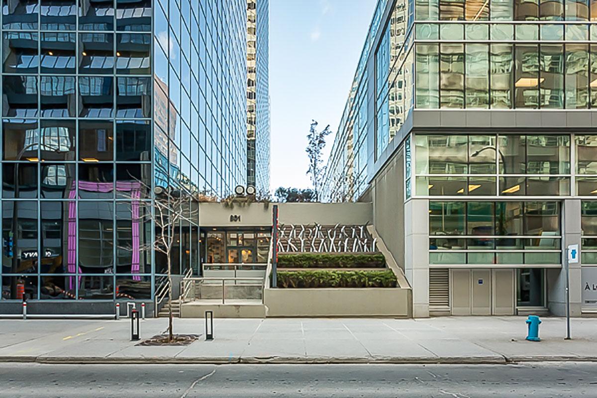 Emplacement du nouvel édicule à la station McGill - Crédit photo STM 