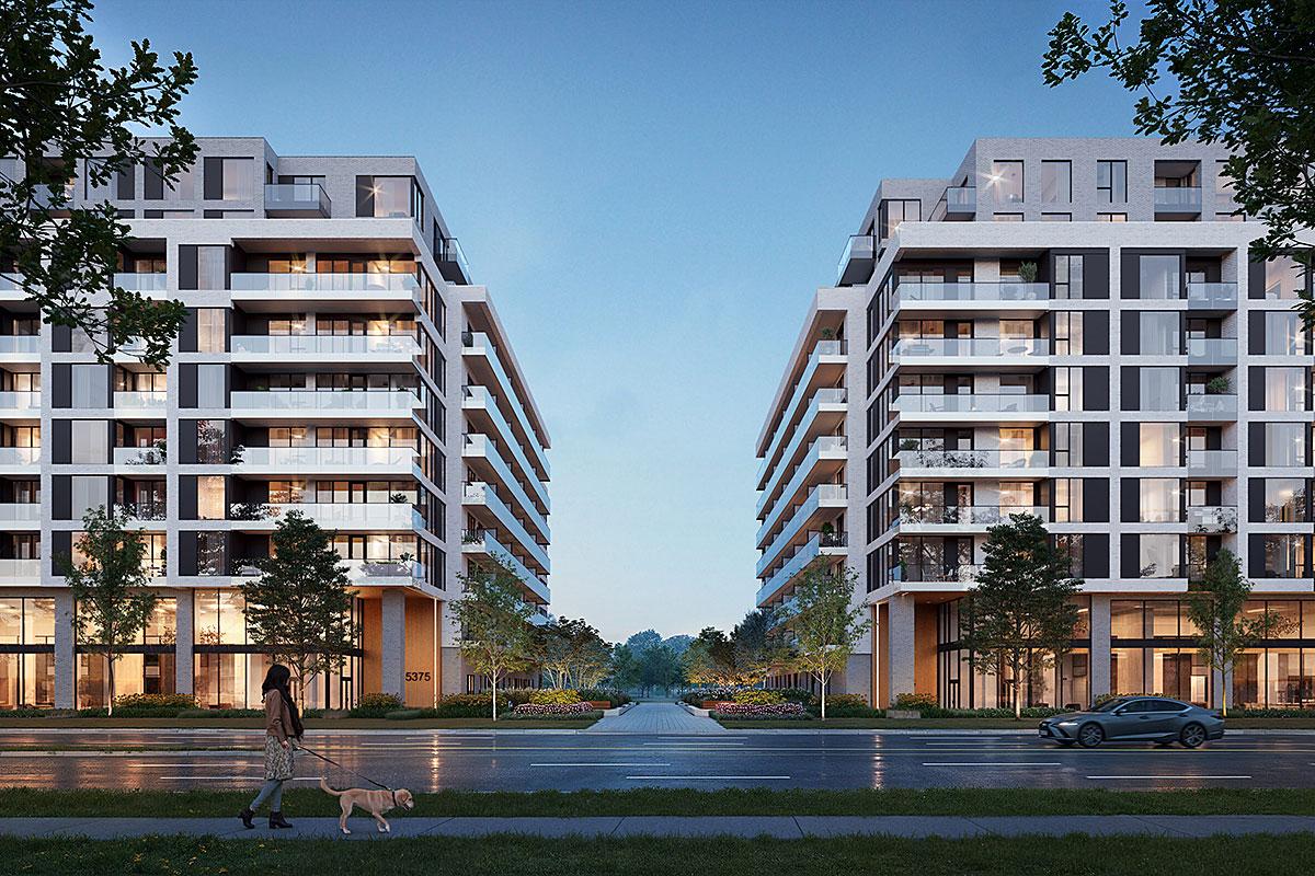 Le projet immobilier Équinoxe Bois-Franc prend son envol. Crédit : Jadco