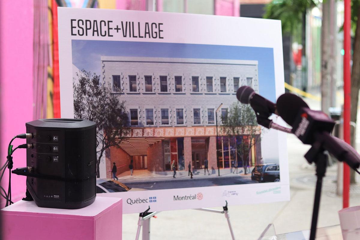 Près de 12 M$ pour réaliser le complexe communautaire Espace+Village à Montréal. Crédit : Espace LGBTQ+