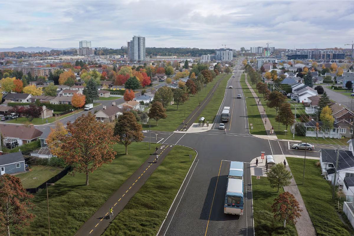 Prolongement du boulevard Étienne-Dallaire. Crédit : Minuit Moins Une