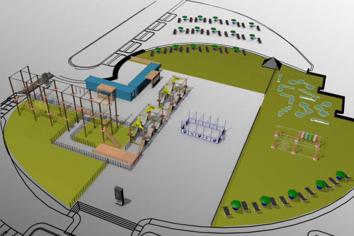 Exalto : un parc acrobatique urbain sur l'esplanade du Parc olympique