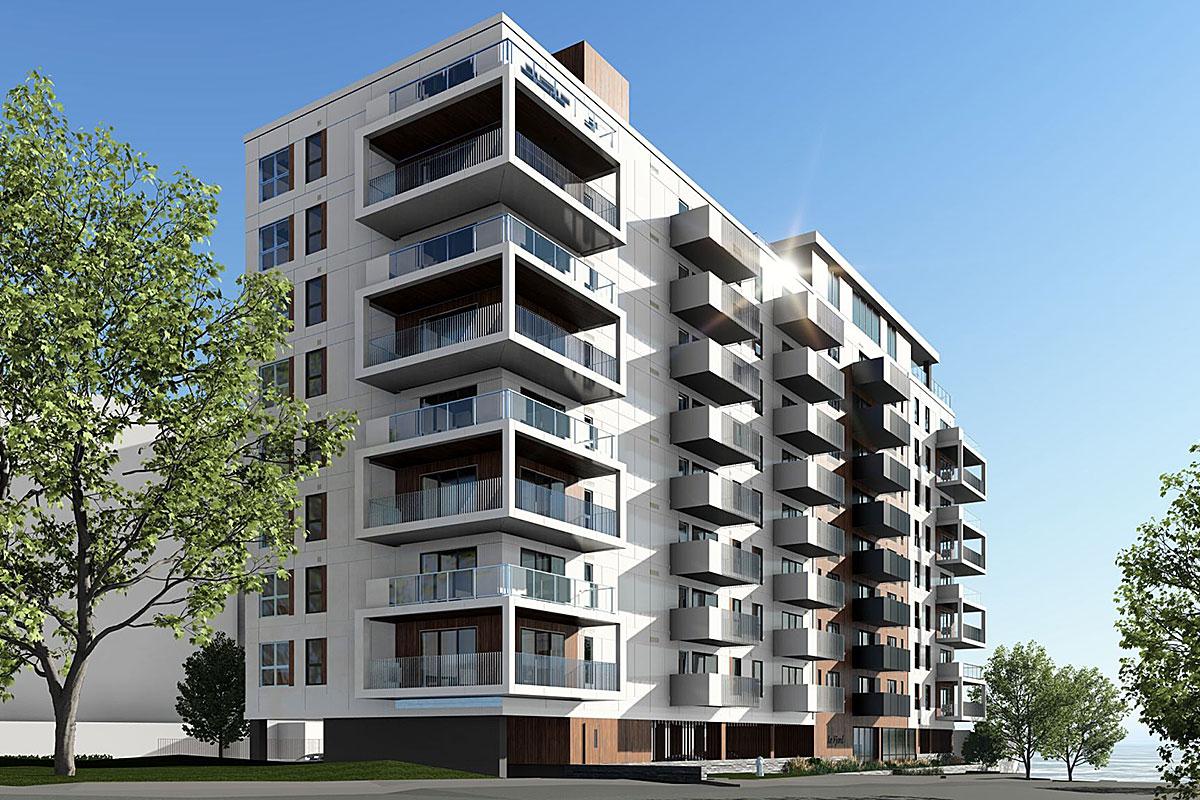 Lancement du projet résidentiel Le Fjord à Lévis. Crédit : Sublime Architecture
