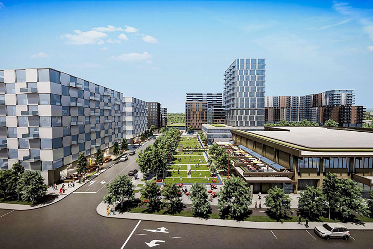 Un mégaprojet de 750 M$ dans le quartier Fleur de Lys. Crédit : Trudel Alliance