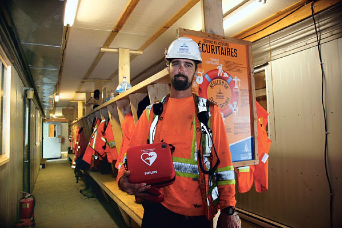 Frédéric Girard, contremaître pour le consortium Signature sur le Saint-Laurent.