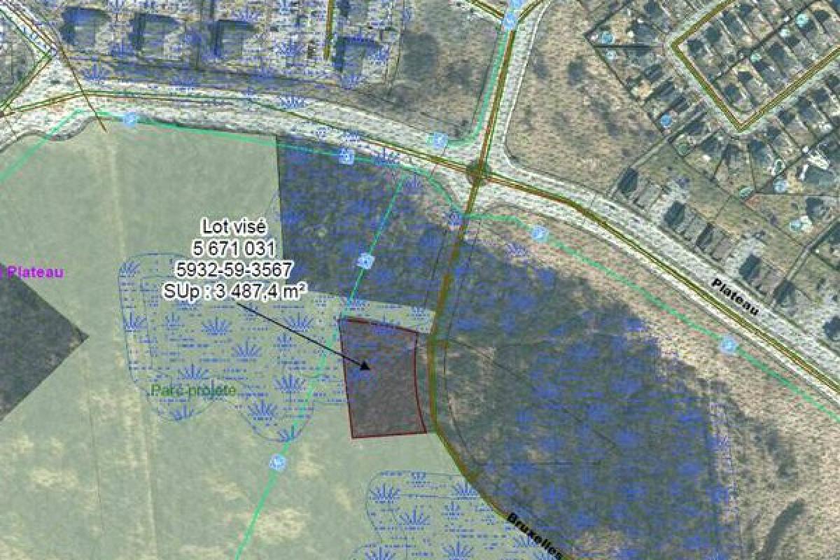 La Ville de Gatineau acquiert un terrain vague d'une superficie de 3487,4 mètres