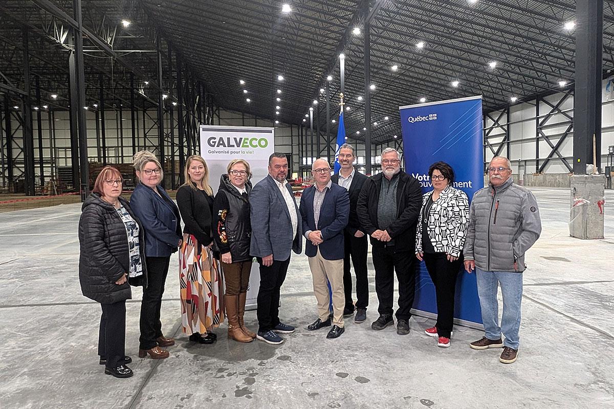 Québec octroie 34 M$ à Galv-Éco pour la construction de son usine. Crédit : Municipalité de Saint-Urbain