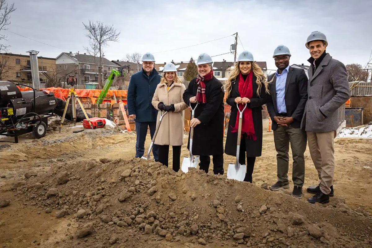 Coup d’envoi du projet résidentiel Habitation Palerme à Laval. Crédit : SHQ
