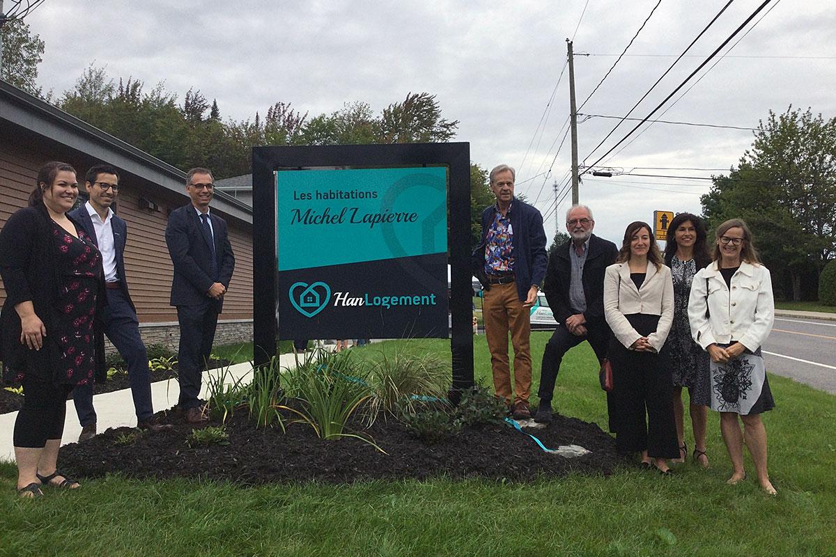 Han-Logement inaugure de nouveaux logements adaptés à Sherbrooke. Crédit : Fonds de solidarité FTQ