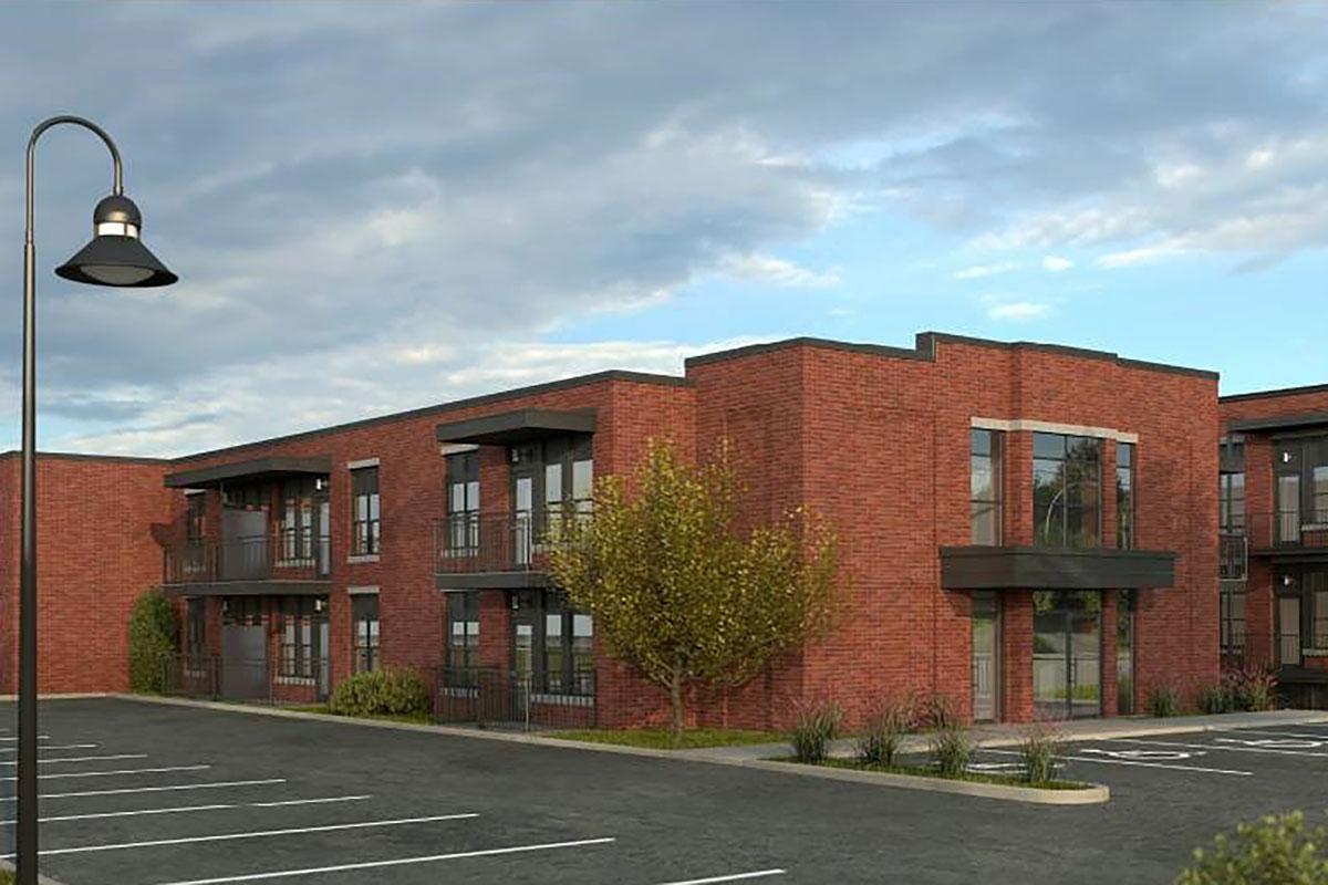 Inauguration de logements sociaux à Sherbrooke. Crédit : Jubinville et associés, Architectes