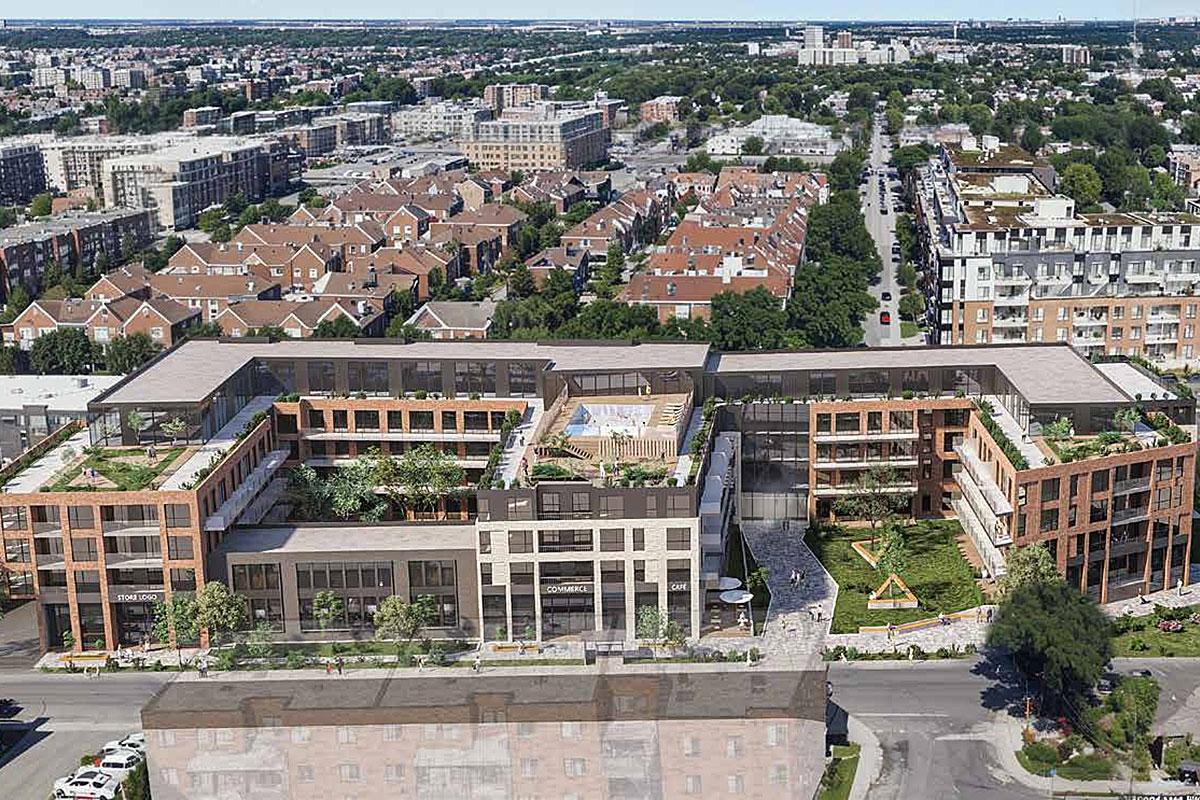 Un projet immobilier de 225 logements verra le jour à Lachine. Crédit : Groupe HD
