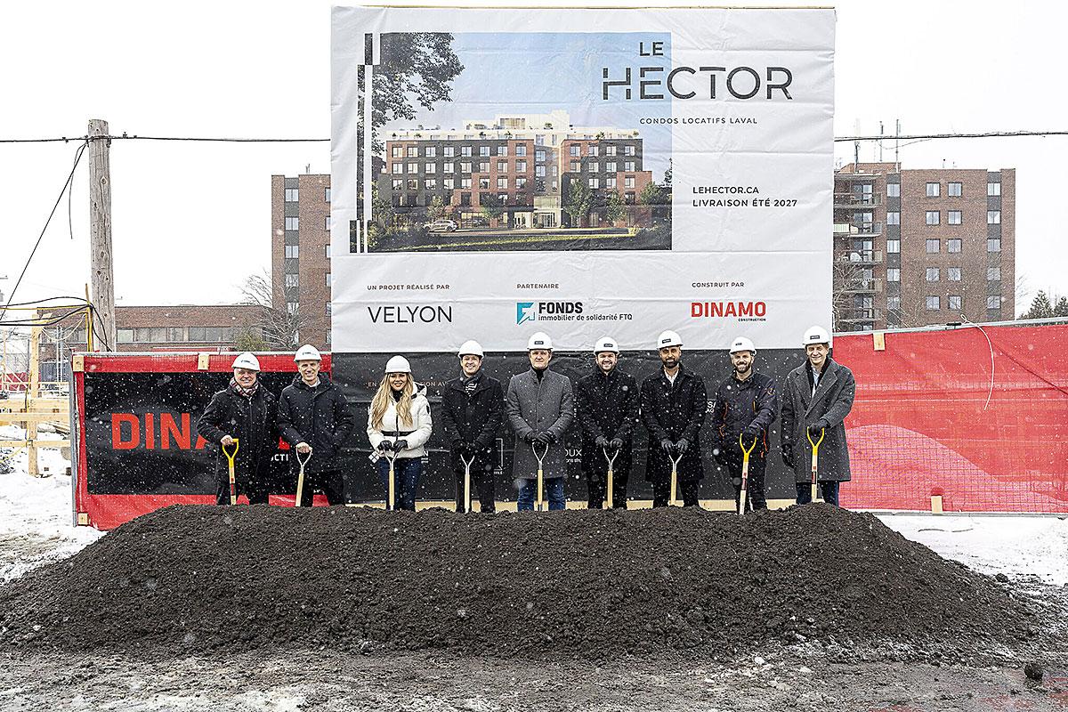 Lancement du chantier du projet locatif Le Hector. Crédit : Louis-Étienne Doré