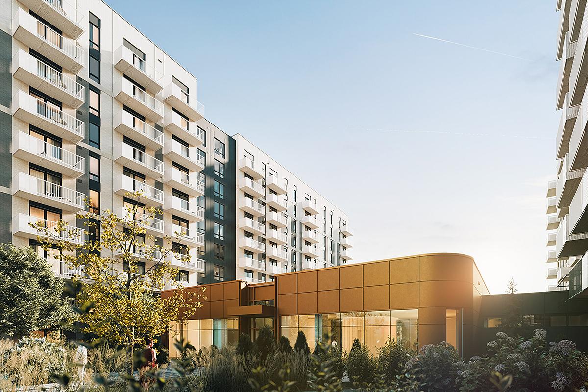 Pelletée de terre du projet immobilier locatif Hemisphere. Crédit : NEUF Architect(e)s 