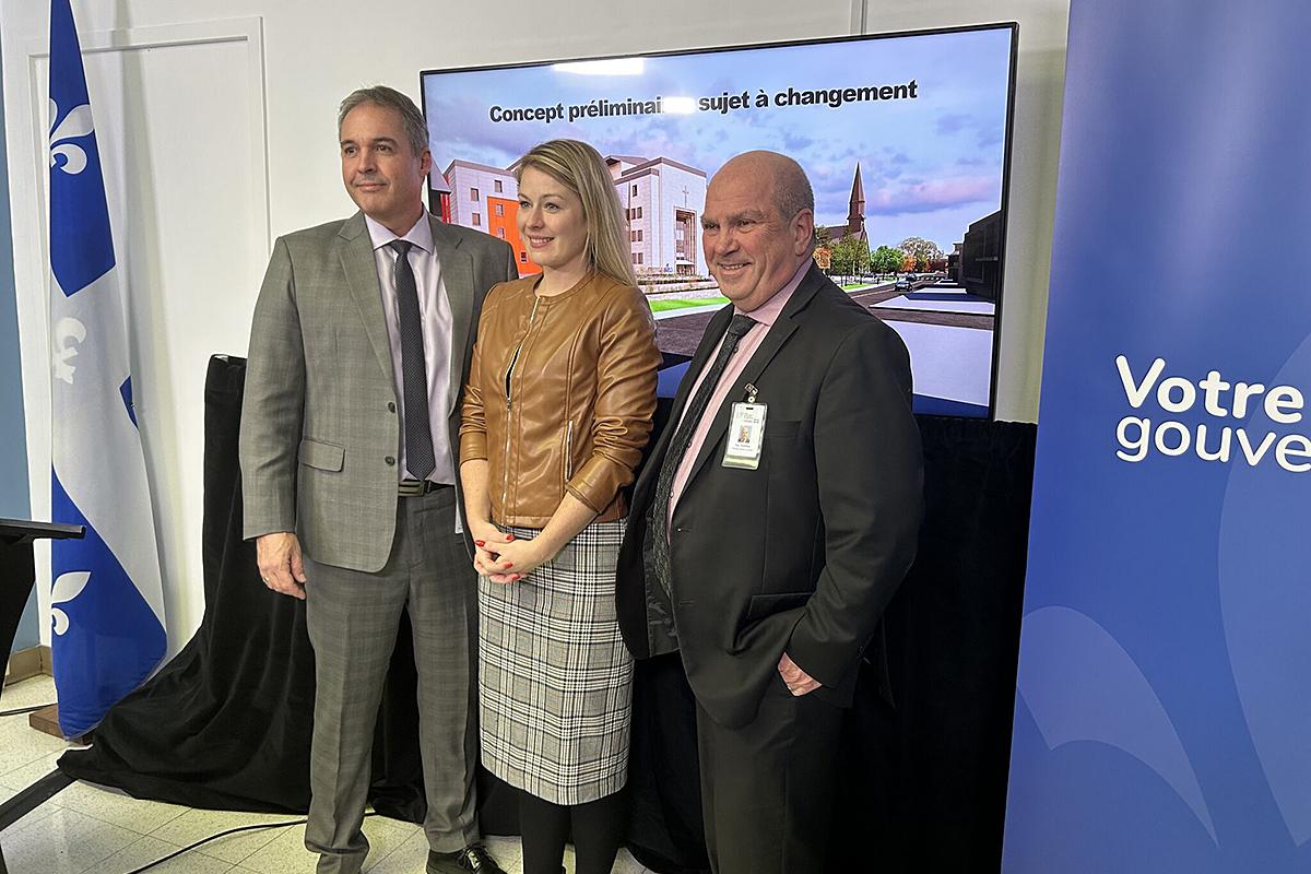 Agrandissement de l'Hôpital de La Malbaie : début des travaux préparatoires. Crédit : CIUSSS de la Capitale-Nationale