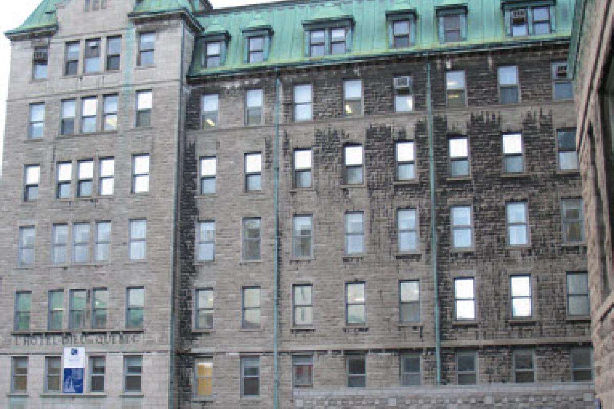 Forages géotechniques à L’Hôtel-Dieu de Québec