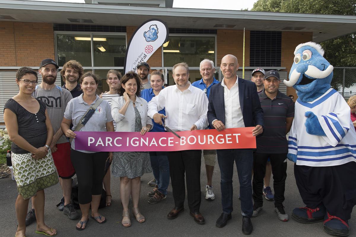 Fin des travaux au parc Ignace-Bourget