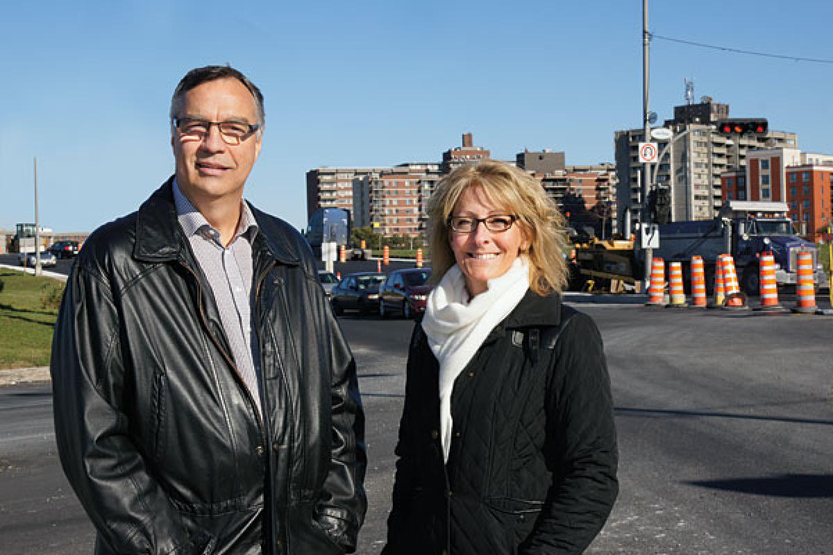 Denis Courchesne et Nathalie Moreau - Photo : René-Claude Senécal