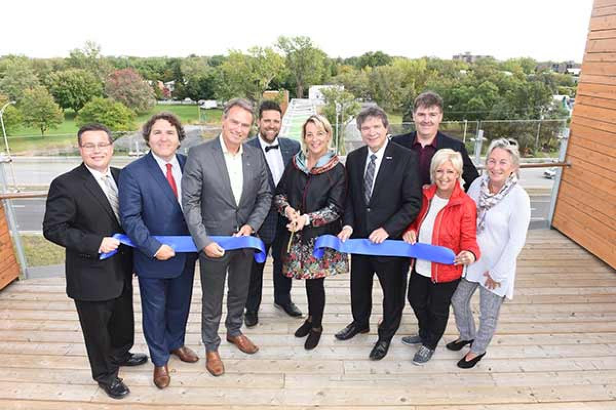 Inauguration de la passerelle Normandie